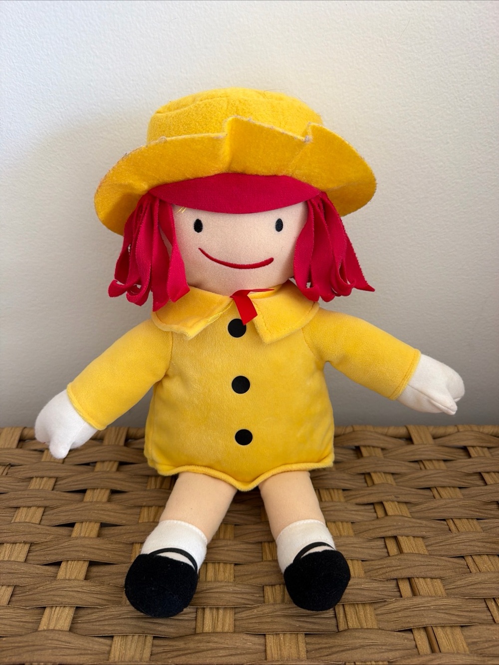 2016 Kohl's Cares 13" Madeline Plush Doll Yellow Dress & Hat Red Hair Very Good